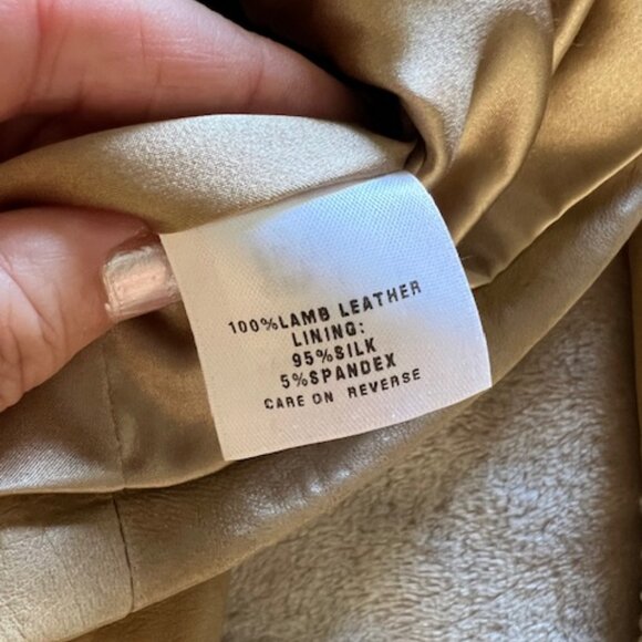 Vintage St. John Collection Leather Zip Jacket with Sequin Detail - Picture 5 of 6